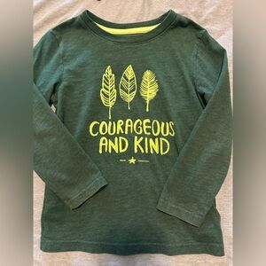 Courageous and Kind Kids Green Shirt